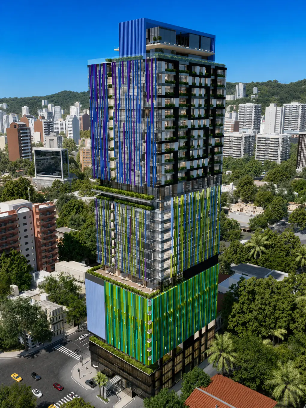 Render del proyecto Sky Park